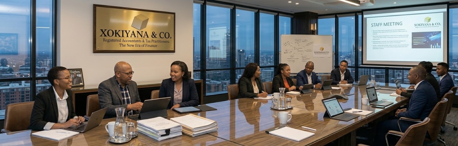 A professional team collaborating around a boardroom table